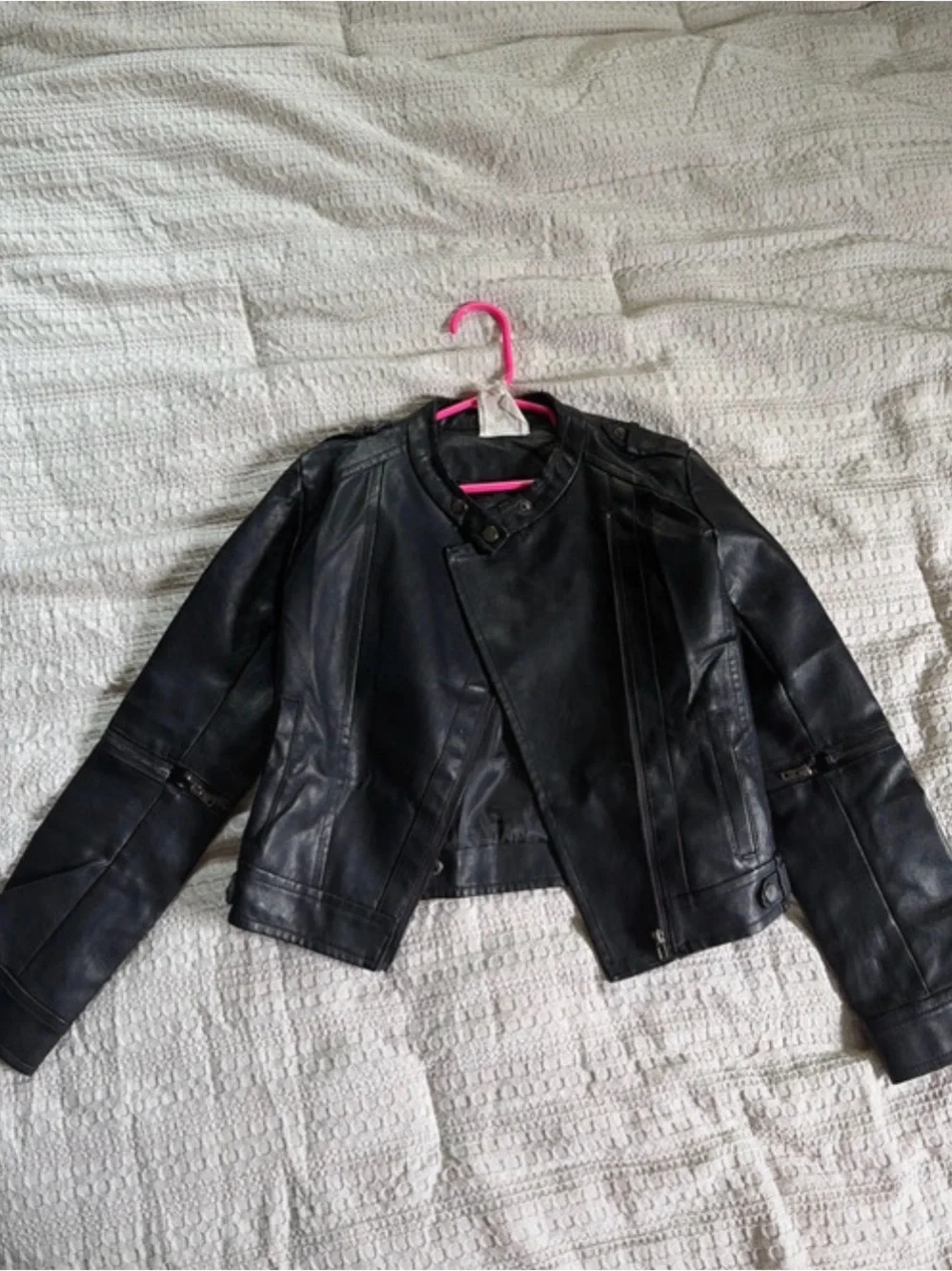 Hayden Black Asymmetrical Leather Moto Jacket